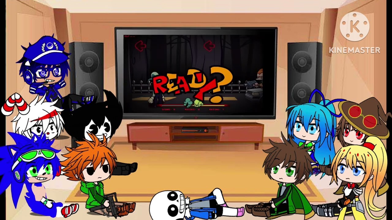 The GLITCH GANG reacts to FNF Mario’s Madness (Hellish Heights)
