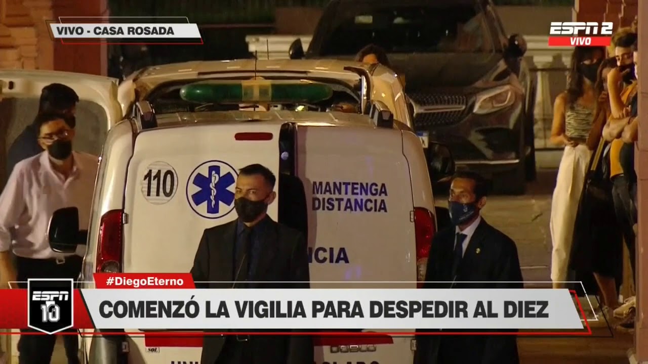 El último viaje de Diego: la llegada del cuerpo a Casa Rosada