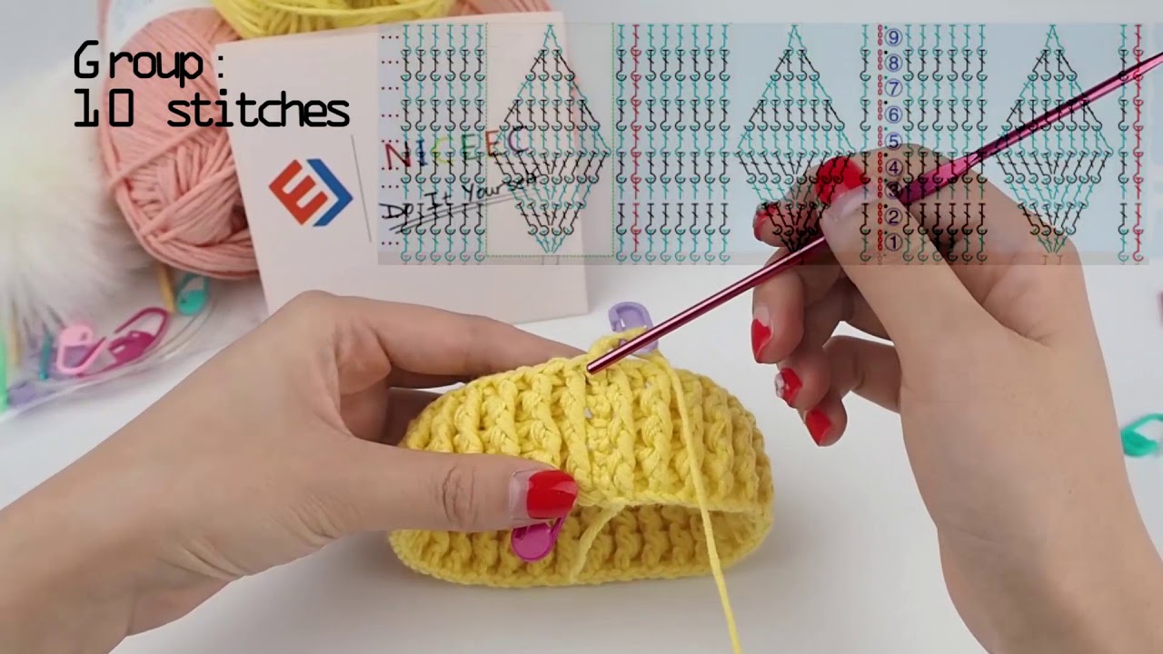 Yarn Neeldes Knitting Pattern DIY Knit Hat Kit For Beginners Free Online Video NICEEC