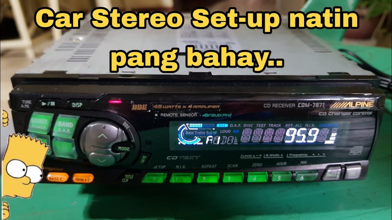 Paano mag set up ng Car Stereo pang bahay Tutorial