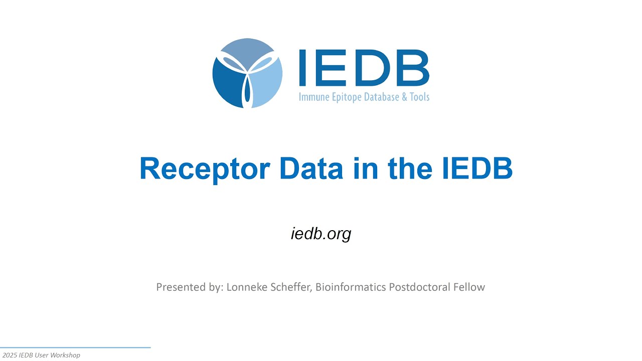 2025 User Workshop – 2.4 – Receptor Data in the IEDB