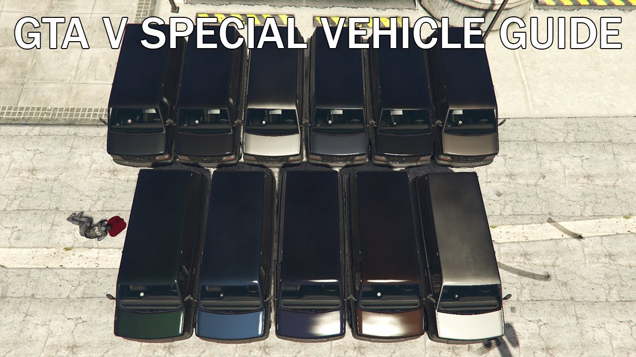GTA V Special Vehicle Guide: Lustered/EC2/UP (RW1602B0) Black Burrito (PS4/XboxOne/PC ONLY)
