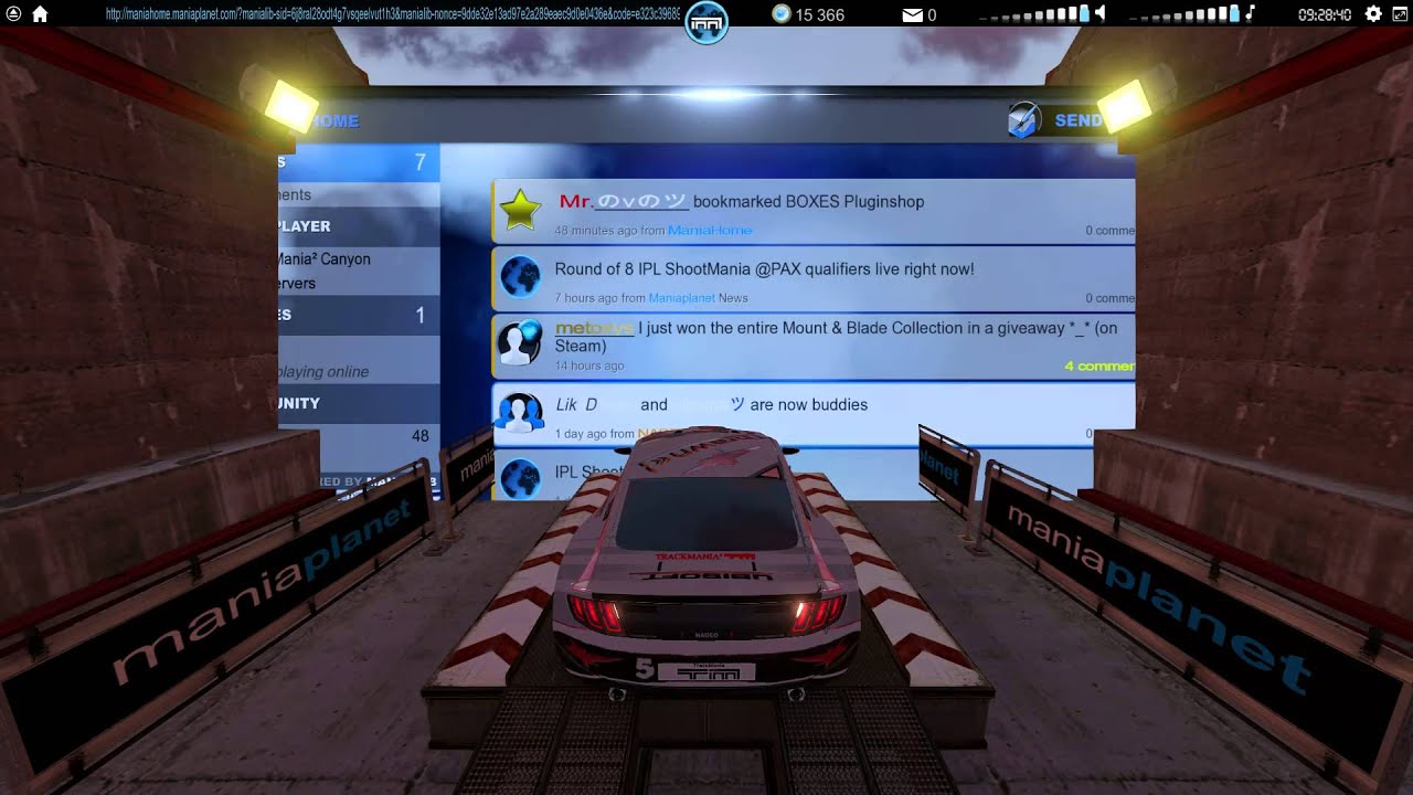 TrackMania&sup2; Canyon | Menu Fail
