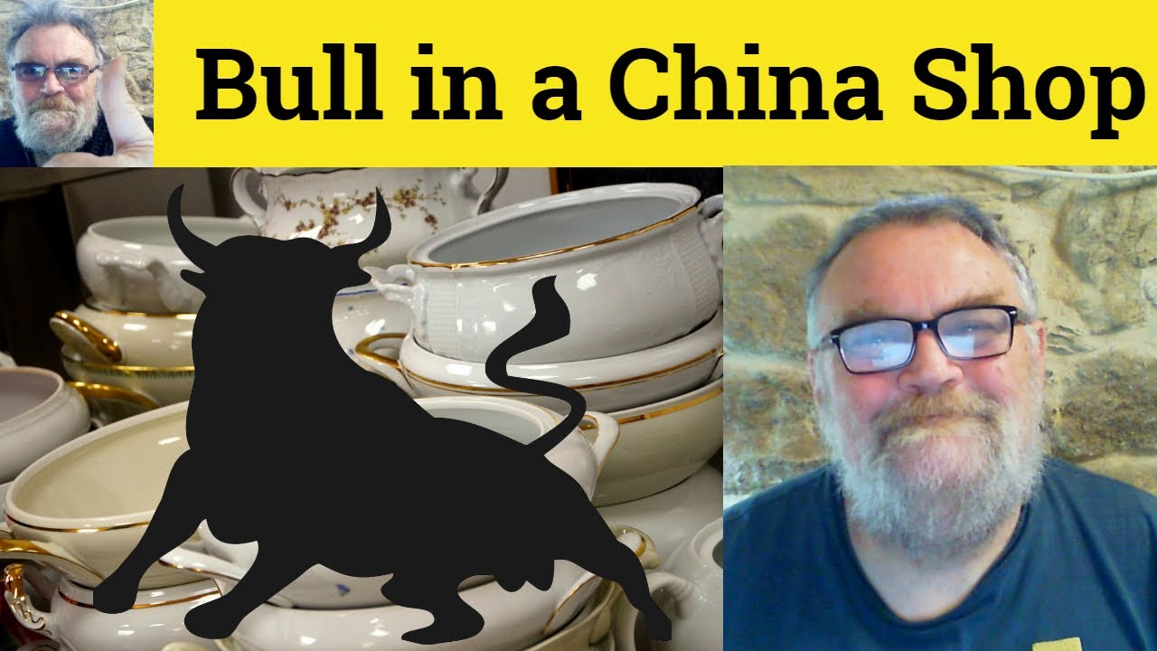 🔵 Bull in a China Shop Meaning - Bull in a China Shop Defined Like a Bull in a China Shop Definition