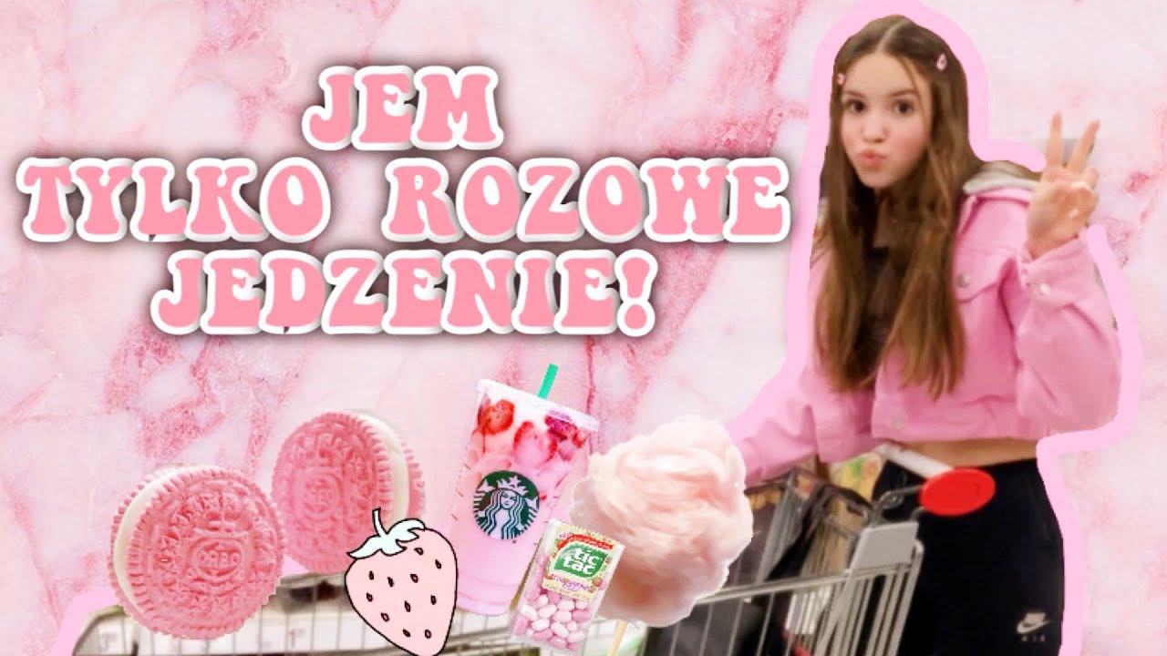 Jem R&Oacute;ŻOWE JEDZENIE przez 24 godziny 🍬💞 / samosiaa