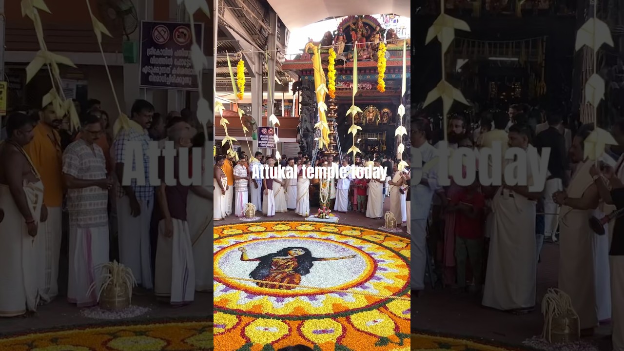 Attukal temple on Onam day ❤️ 