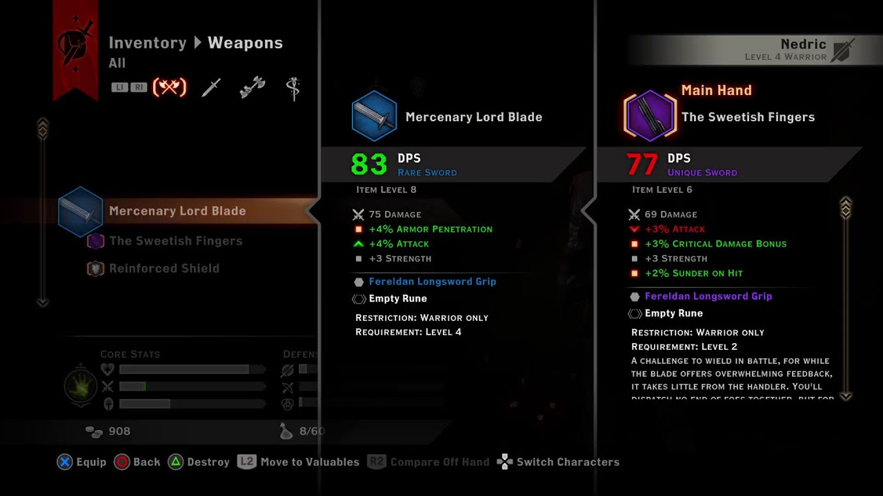 Dragon Age Inquisition Dwarf Warrior playthrough