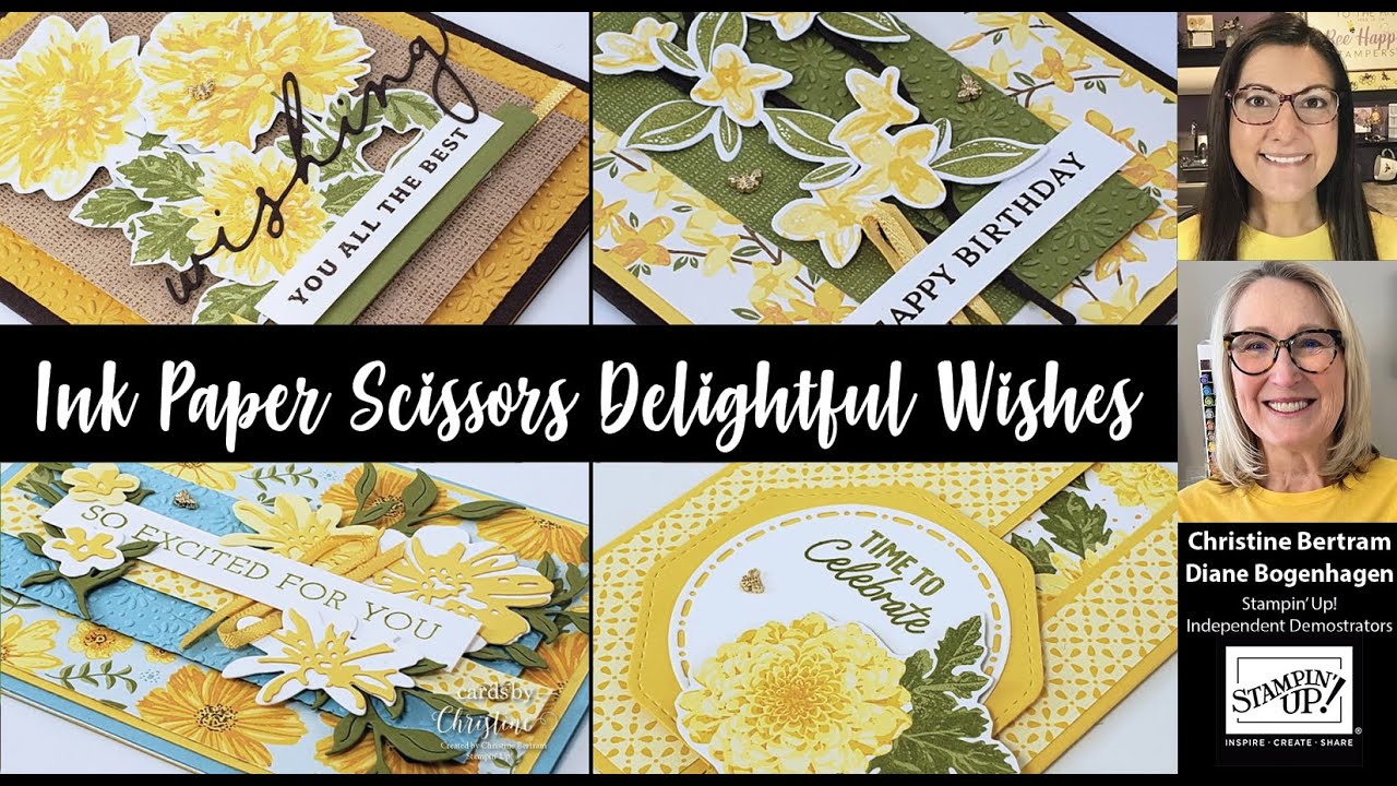 Ink Paper Scissors featuring Delightful Wishes with Cards by Christine