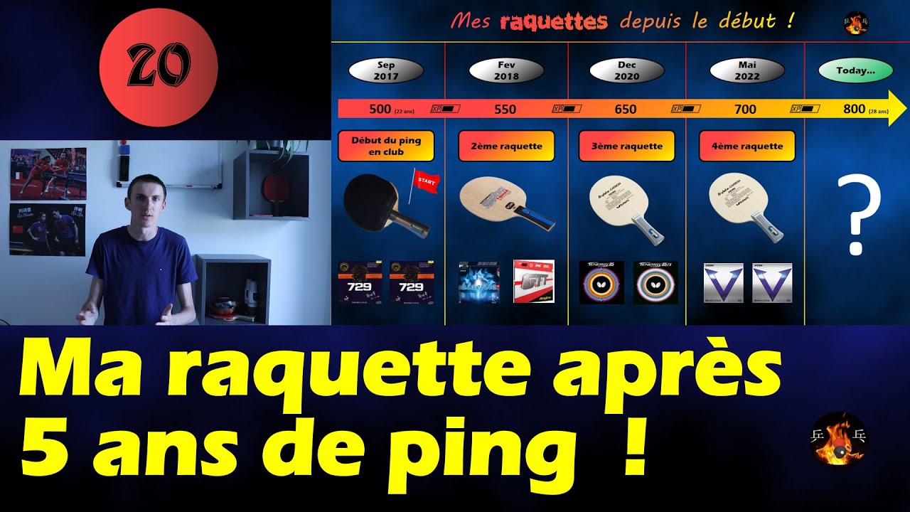 Mes raquettes de tennis de table du début à aujourd'hui ! 🏓 ➡️EP 20