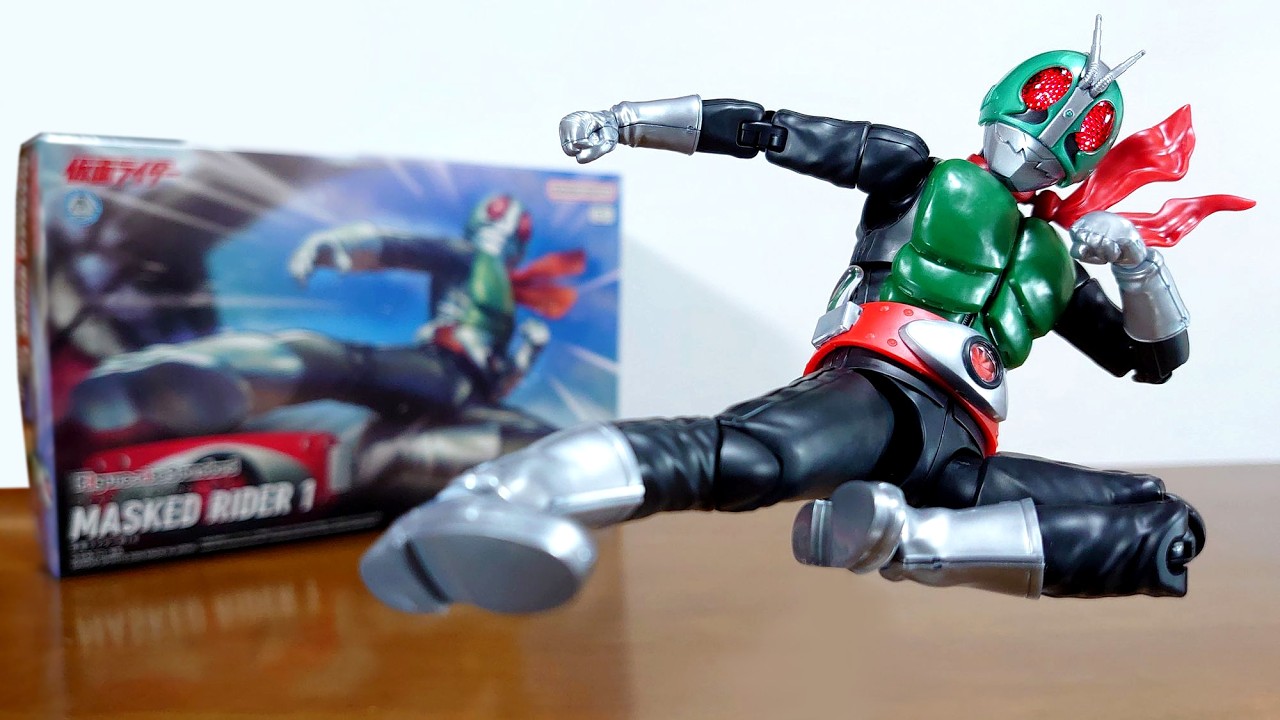【仮面ライダー新1号がプラモデルに！広い可動範囲で良く動く！】Figure-rise Standard 仮面ライダー新1号　レビュー