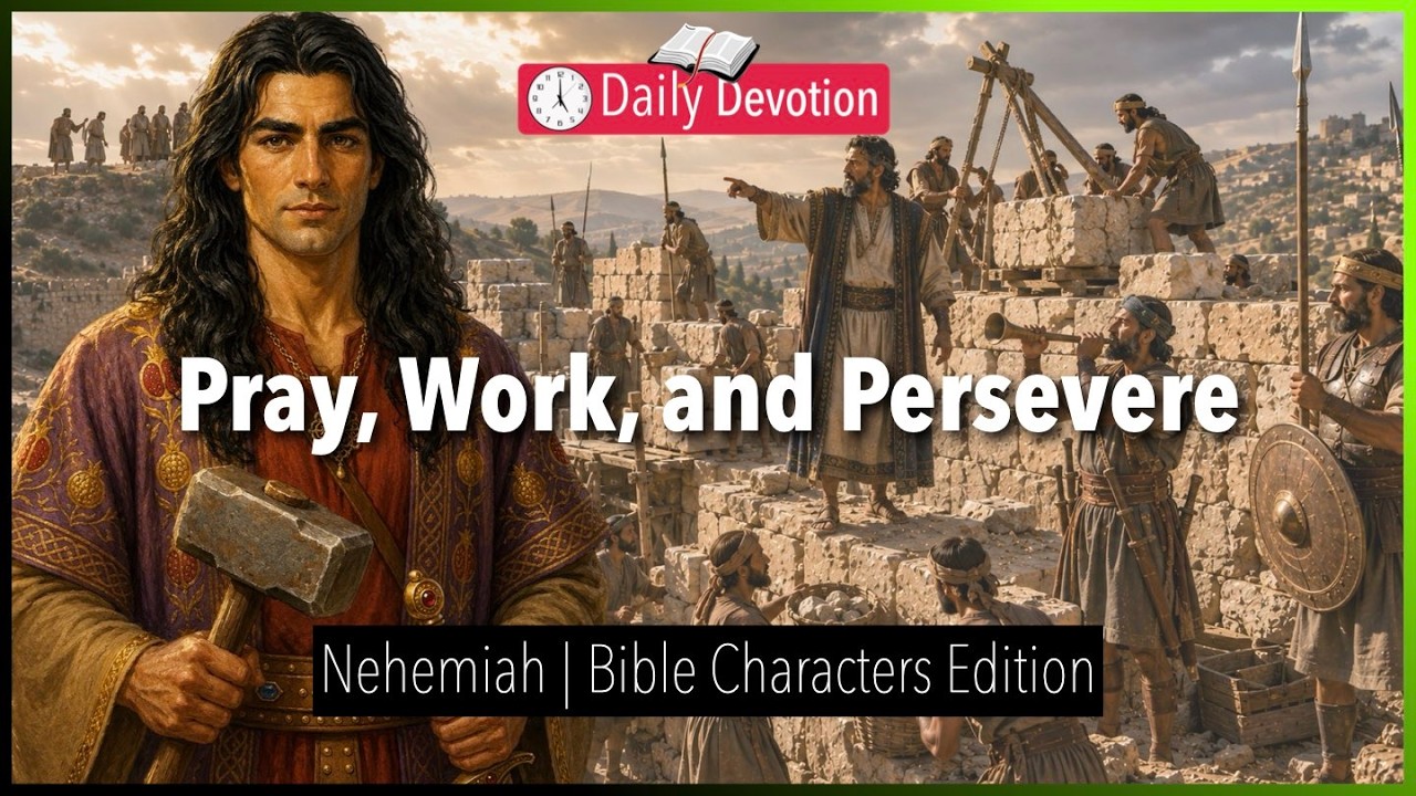 August 28: Pray, Work, and Persevere &nbsp;- Nehemiah - Nehemiah 4-6 - 365 Daily Devotions