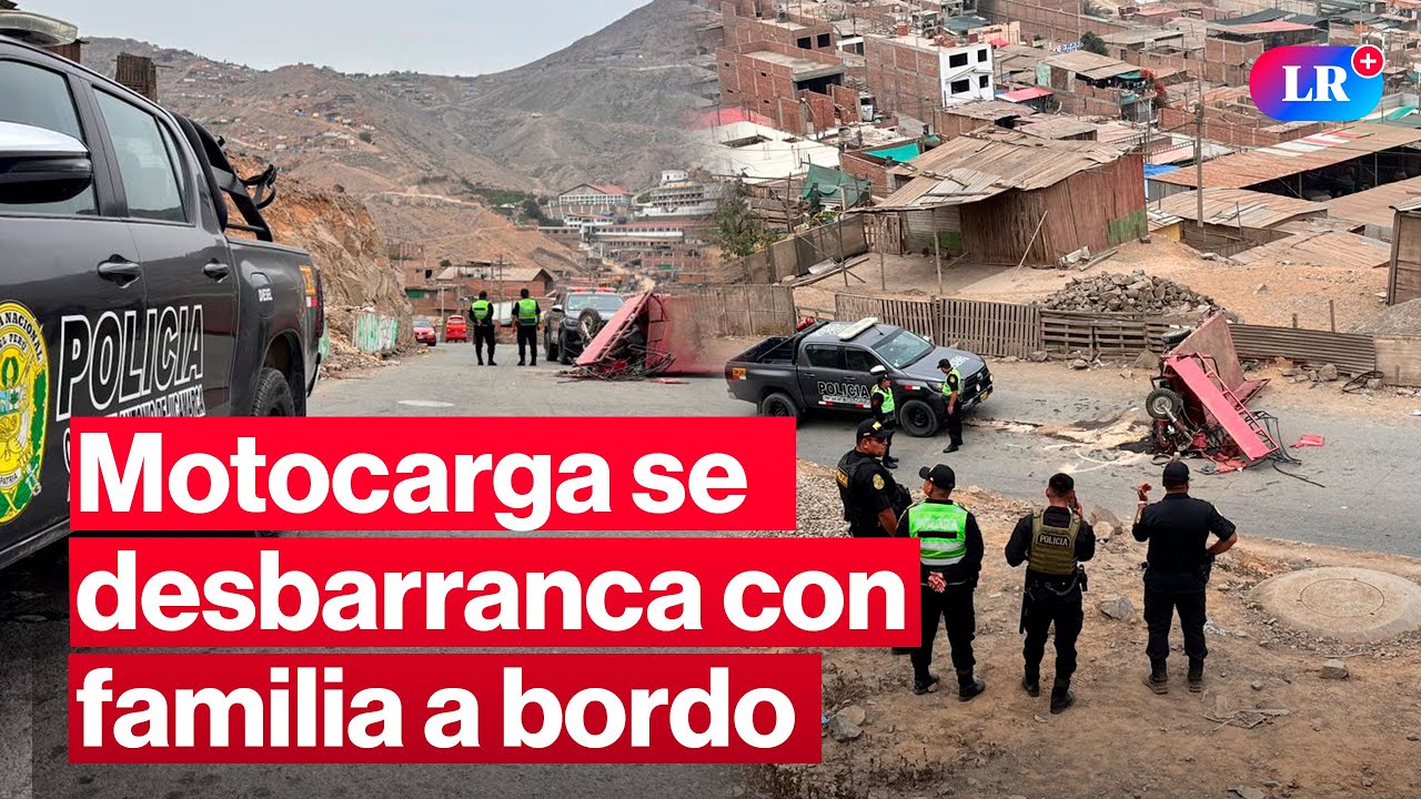 🔴Anillo Vial: motocarga se desbarranca con familia a bordo y deja tres fall3cidos | 