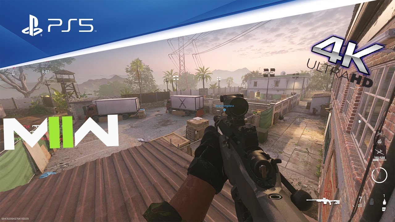 Call of Duty MW2: Marksman Rifle SA-B50 4K Gameplay (No Commentary)