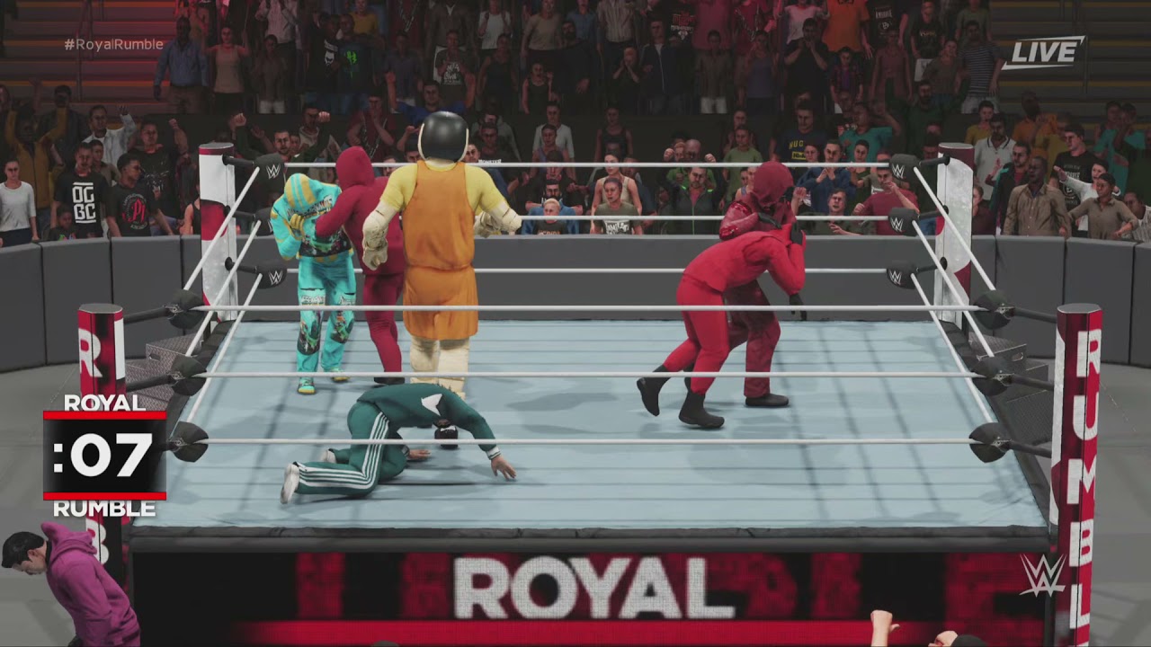 WWE 2K19 10 mans squid Game royal rumble