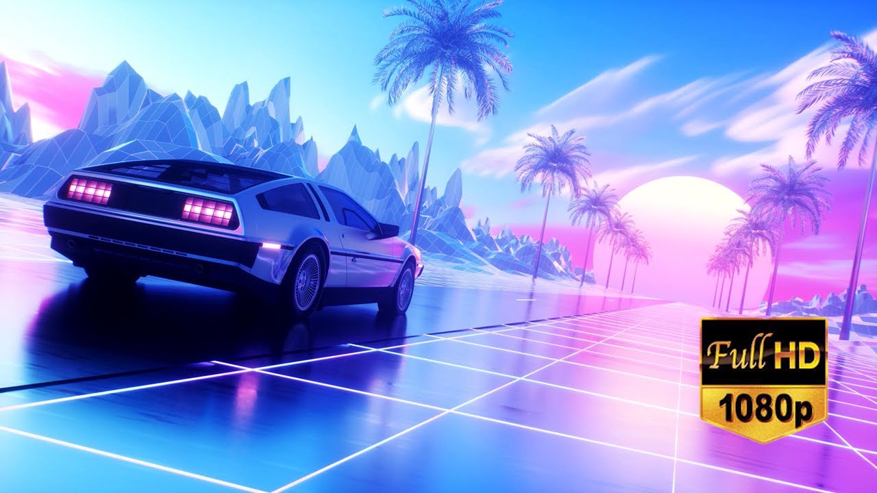 Synthwave to Elevate Your Senses | HD Animated Delorean
