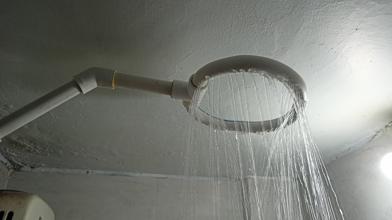 how to make Round Rain shower with PVC Pipe |  DIY PVC Round Pipe Shower at Home