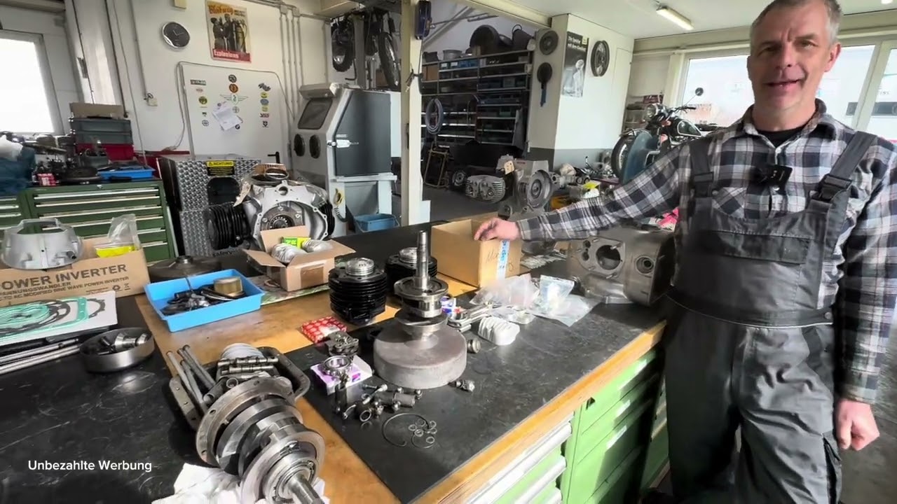 Zeig mal deine Werkstatt (13) Motoren sind meine Leidenschaft. Patrick über Zündapp und BMW Motoren