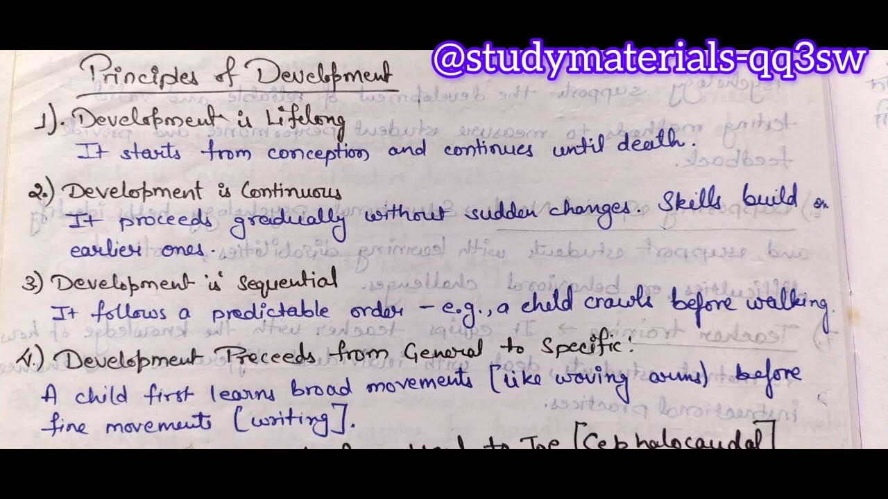 Growth and Development| #education |Principles of development 