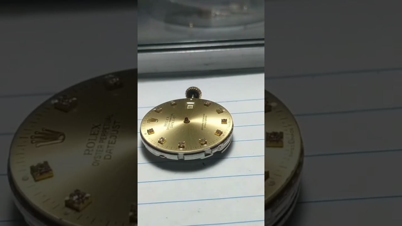 Servicing hands and dial of Rolex oyster perpetual, Rolex 3135, hand and dial removal Rolex original