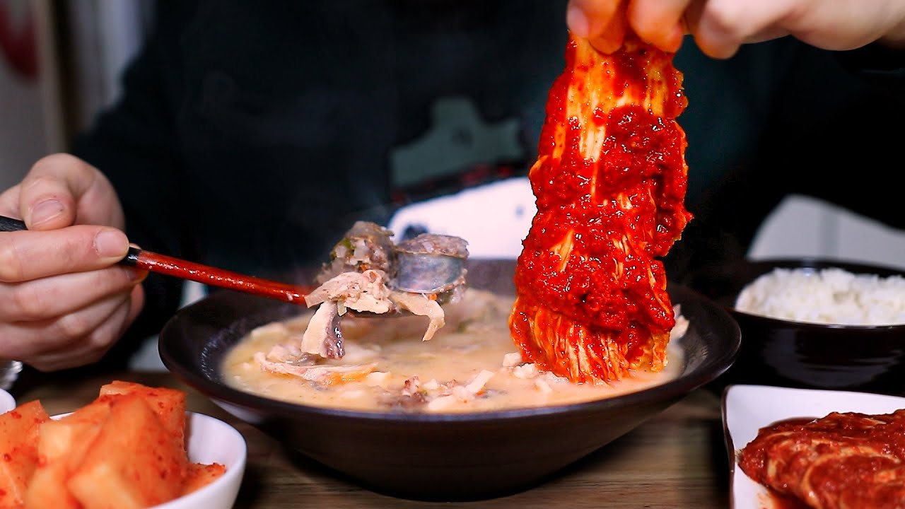 순대국밥에 실비김치???