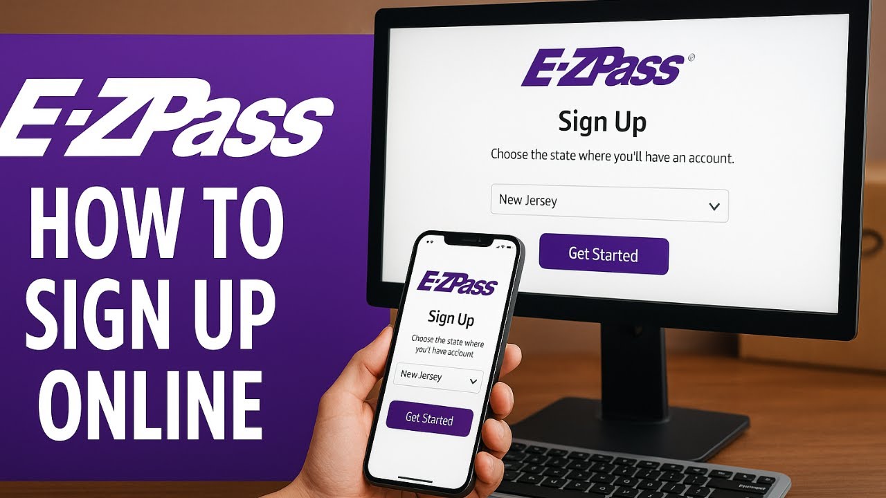 Как зарегистрироваться в E-ZPass онлайн (EASY 2025)