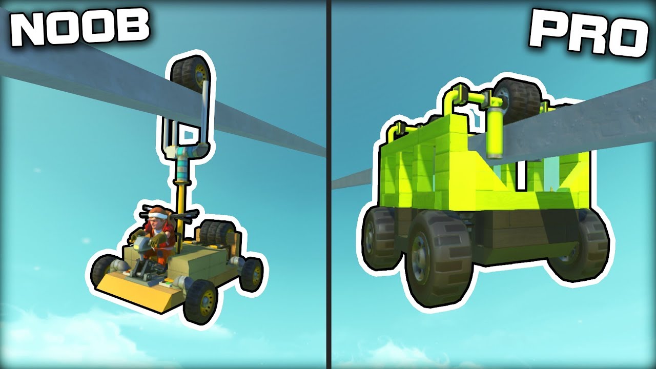 NOOB vs PRO Monorail Racing! (Scrap Mechanic Gameplay)