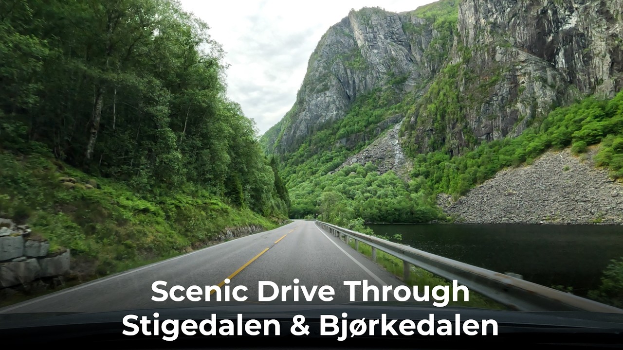 Scenic Drive Through Stigedalen & Bjørkedalen | Driving Norway in Real Time 4K 50FPS