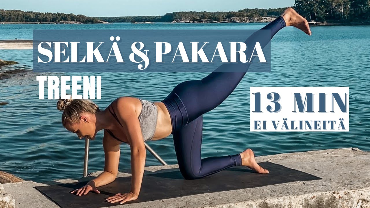 SELKÄ & PEPPU KOTITREENI - back and booty workout by the sea
