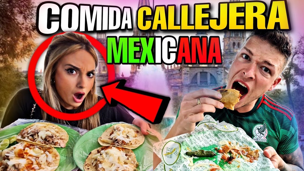 🇪🇸 ESPAÑOLA PRUEBA COMIDA CALLEJERA MEXICANA 🇲🇽 *POR PRIMERA VEZ* 😱 NO PUEDE CREERLO