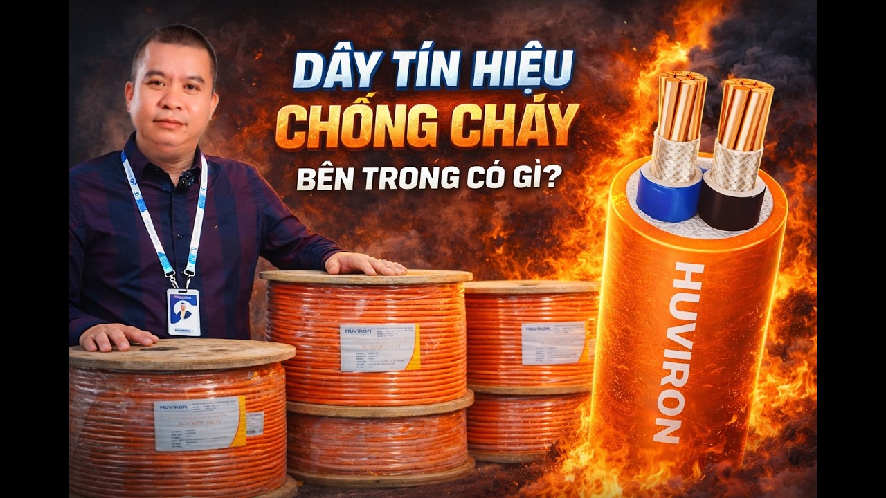 Dây Tín Hiệu Chống Cháy Huviron – Giải Pháp Cáp An Toàn Cho Hệ Thống Camera