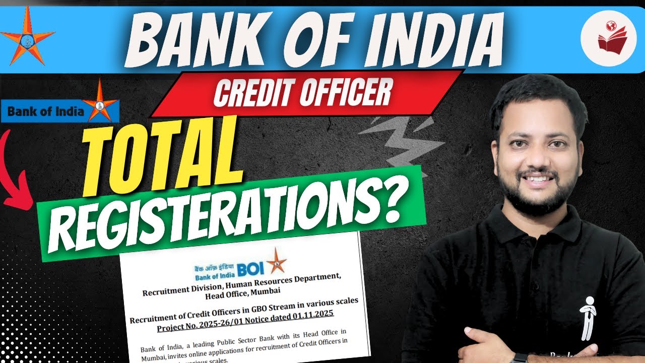 BoI Credit Officer Exam 📊 | Total Registrations & Real Competition Analysis