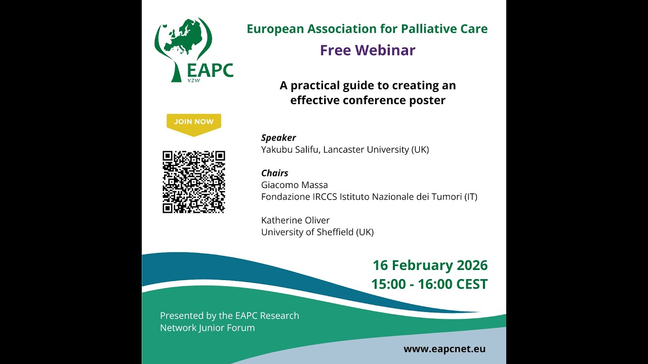 JF Webinar: A practical guide to creating an effective conference poster