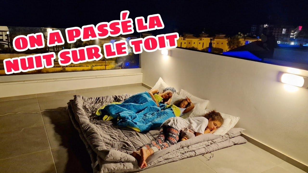 ON DORT SUR LE TOIT DE NOTRE VILLA #sistersalipour #vlog #vacances