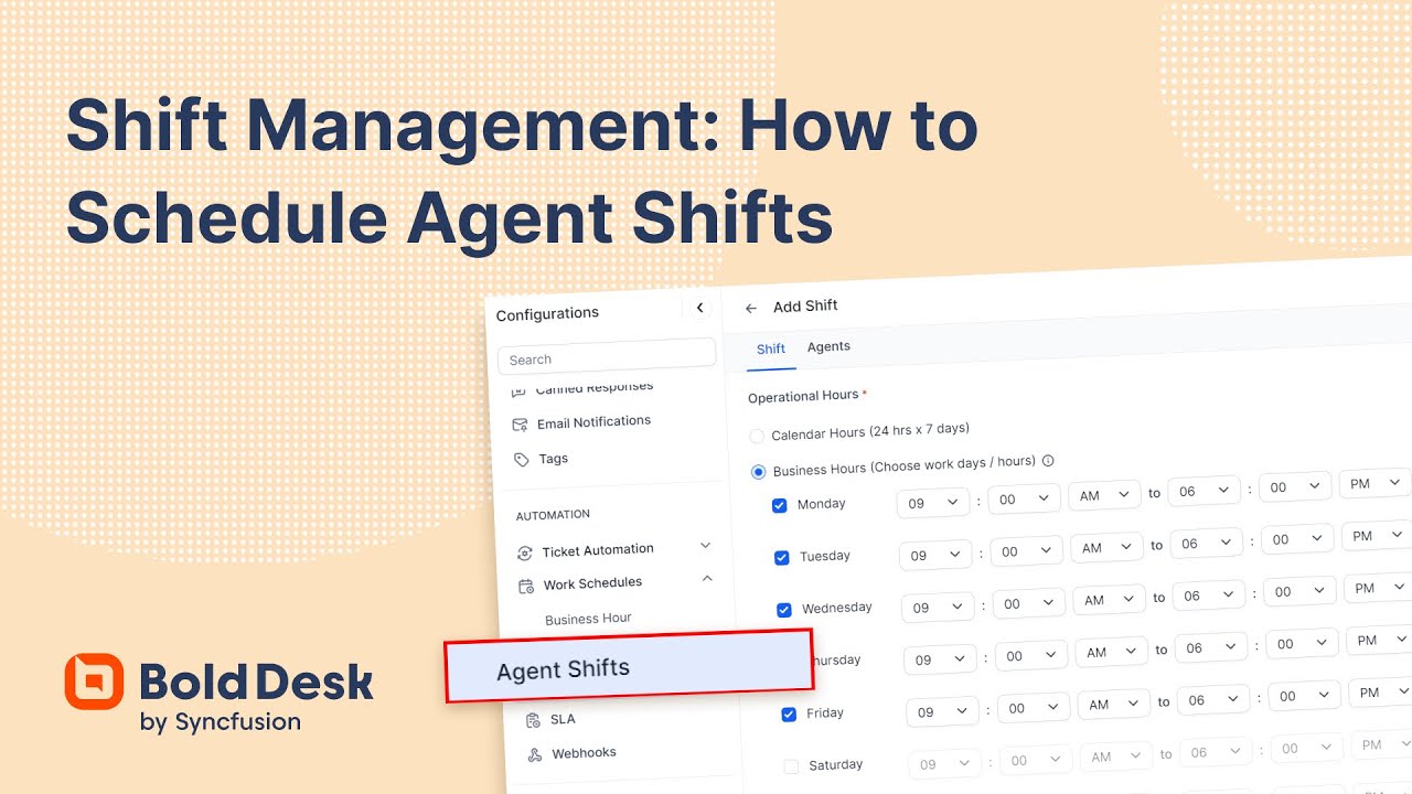 Shift Management: How to Schedule Agent Shifts