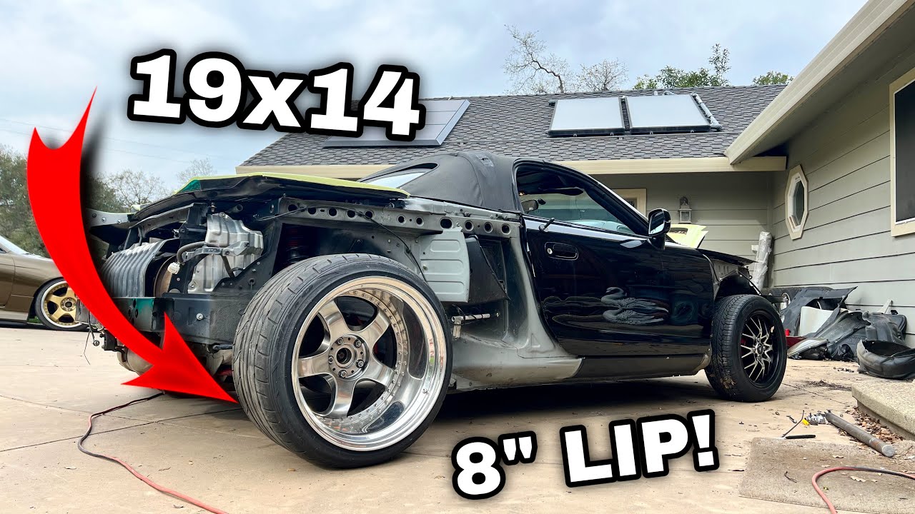 Как установить огромные диски с глубоким ободом на Porsche для бедных