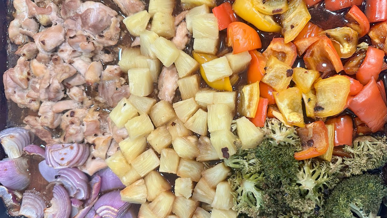 Hawaiian Sheet Pan Chicken