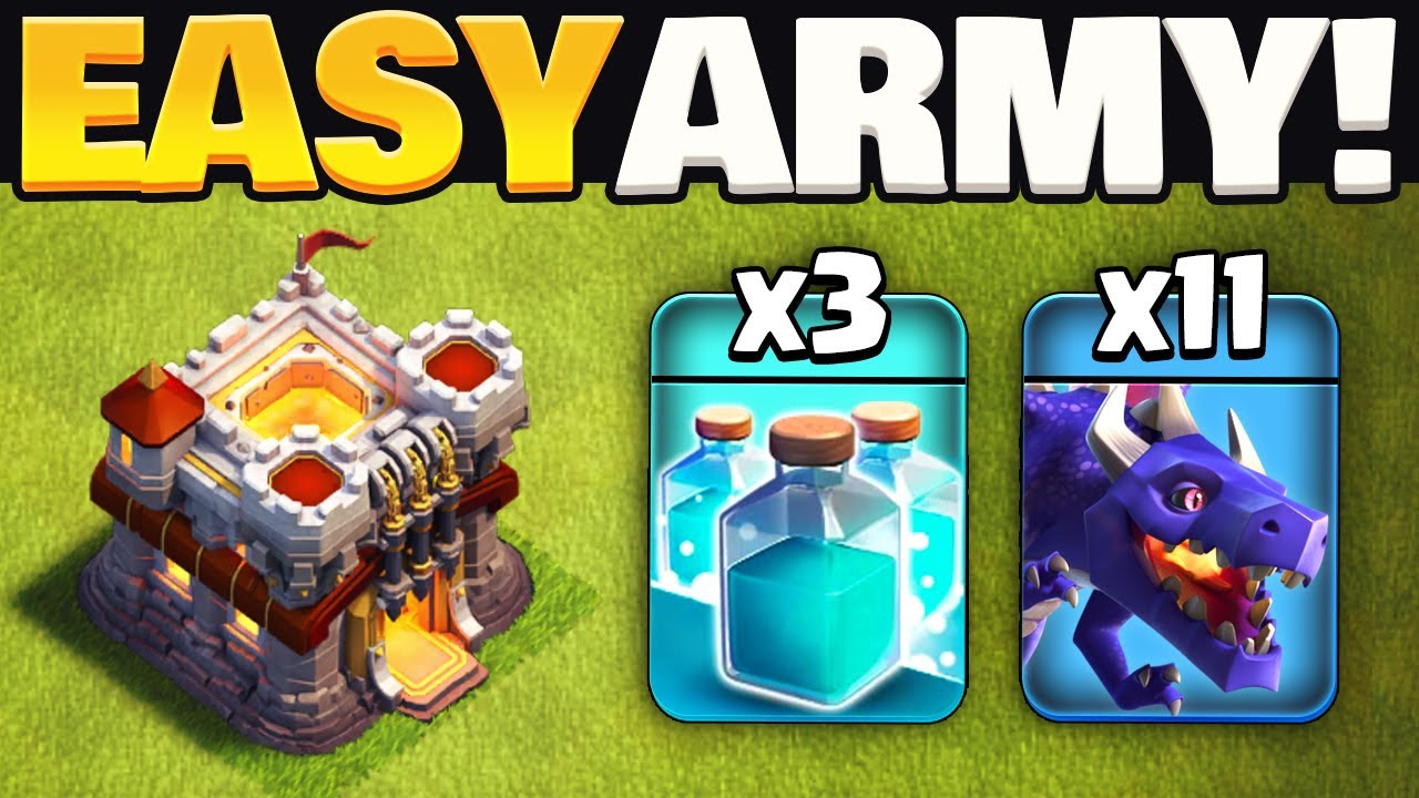 Easy TH11 Super Yeti Clone Dragon Attack Strategy Explained (Clash of Clans)