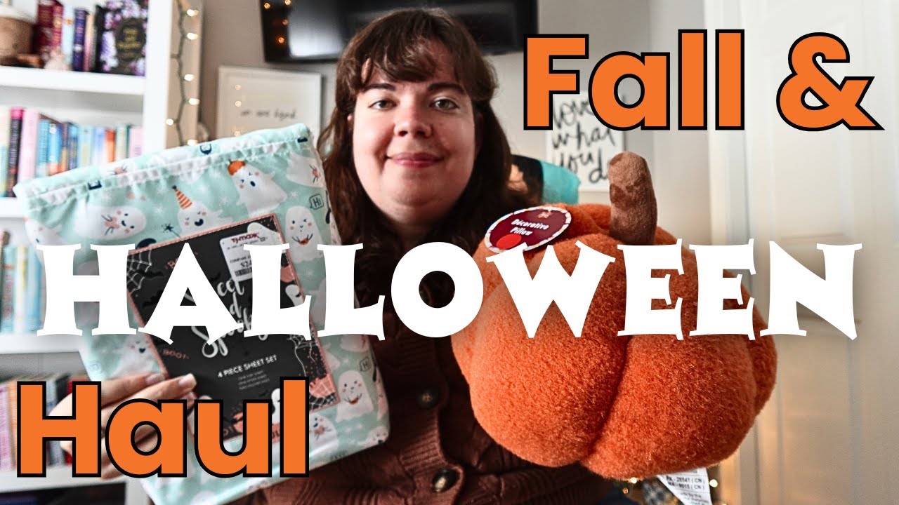 Cozy Fall & Halloween Haul 2025 🍂🕯️👻🎃 Aldi, Dollar Tree, TJ Maxx, Amazon, Hobby Lobby, Aerie, Target