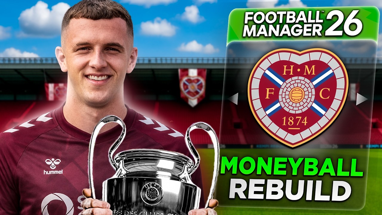 I Used Moneyball to Rebuild Hearts | FM26 Moneyball Rebuild!