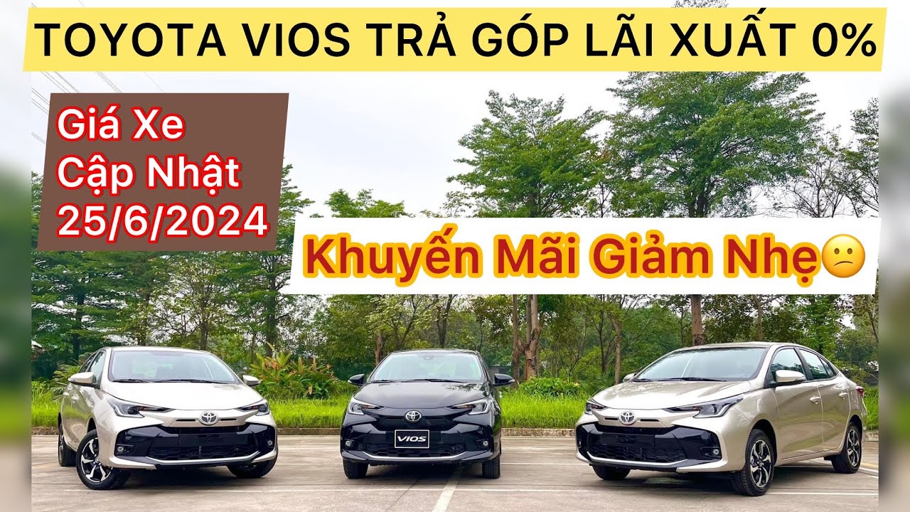 ✅TRƯỚC THỀM GIẢM THUẾ TRƯỚC BẠ, TOYOTA VIOS GIẢM KHUYẾN MÃI NHẸ, GIÁ XE CẬP NHẬT CUỐI THÁNG 06/2024✅