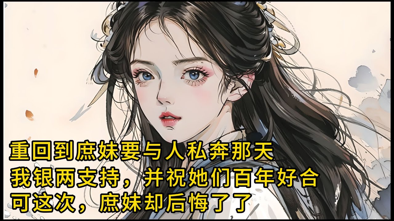 【一口氣看完 】重回到庶妹要与人私奔那天，我反手塞给她十两银子，并祝你们百年好合，可这次，她却后悔了....