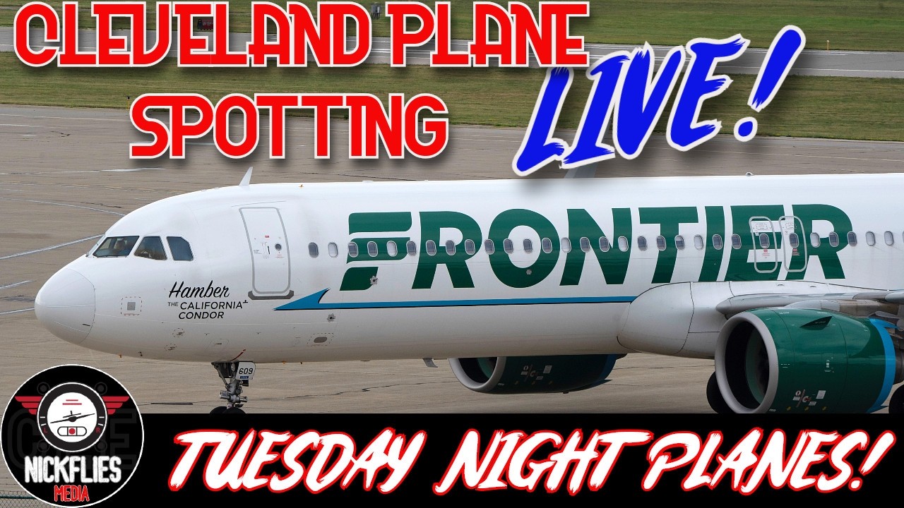 Cleveland Plane Spotting LIVE Nice Weather Finally! KCLE