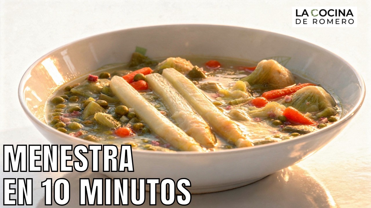 Menestra de bote en 10 minutos (receta fácil y rápida)