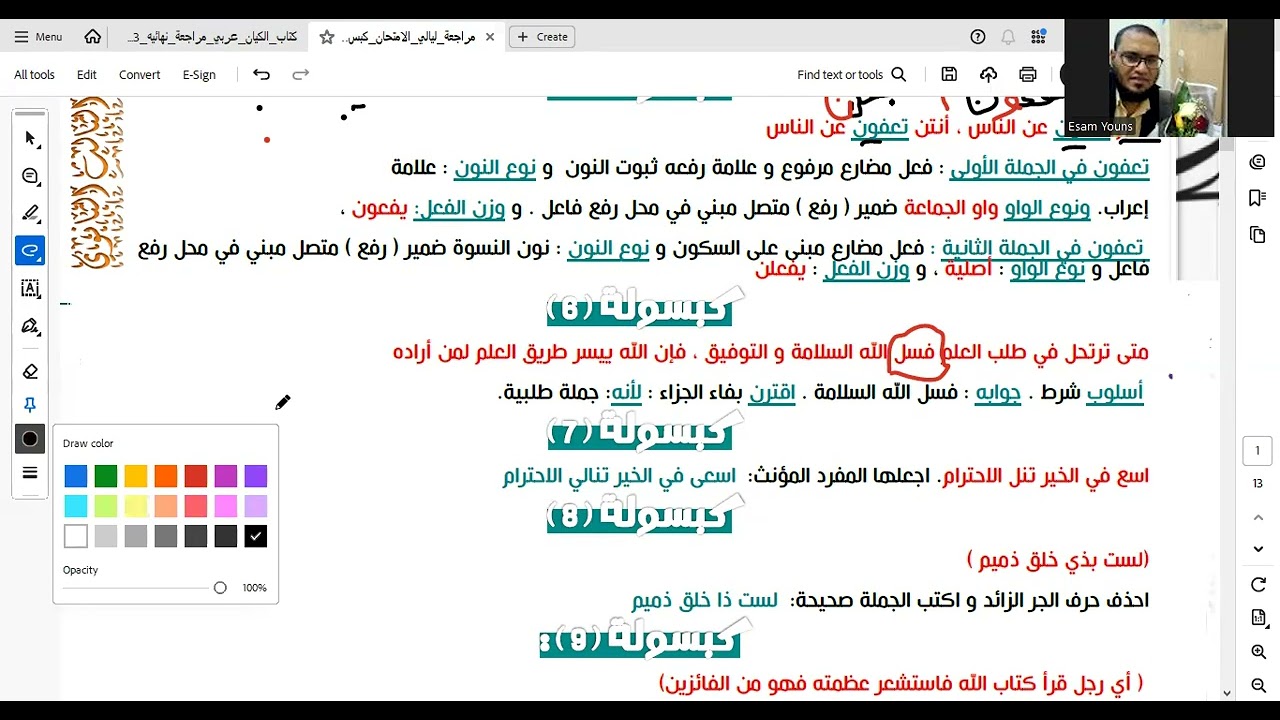 كبسولات النحو مهمة جدا