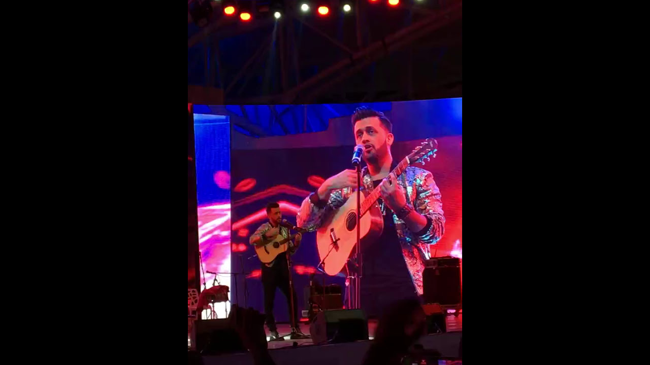 (Aadat) Atif aslam live concert in Global village,dubai