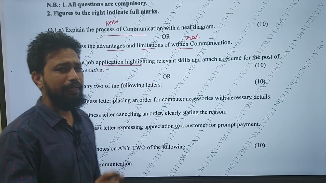 Business Communication Skills 1|FYBCOM SEM1 NEP |Question Paper Mumbai University |ARk sir 