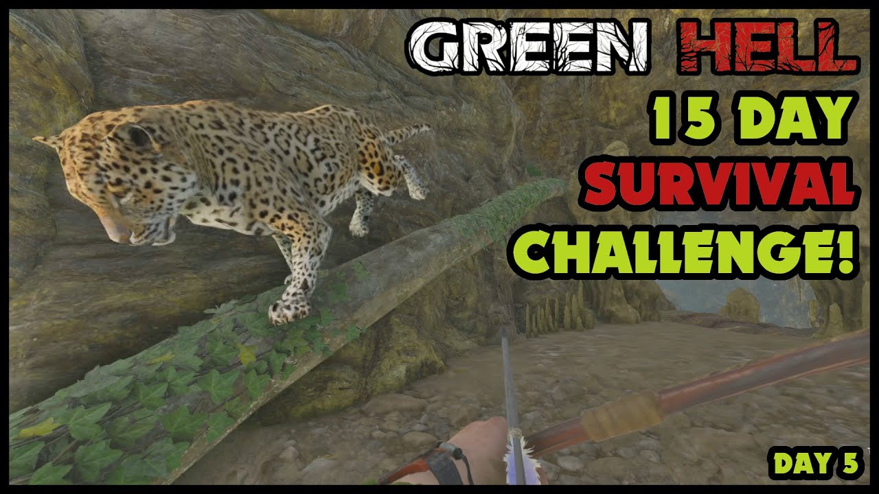 15 Day Challenge! | Permadeath Survival in Green Hell Mode | Survival Tips on Day 5