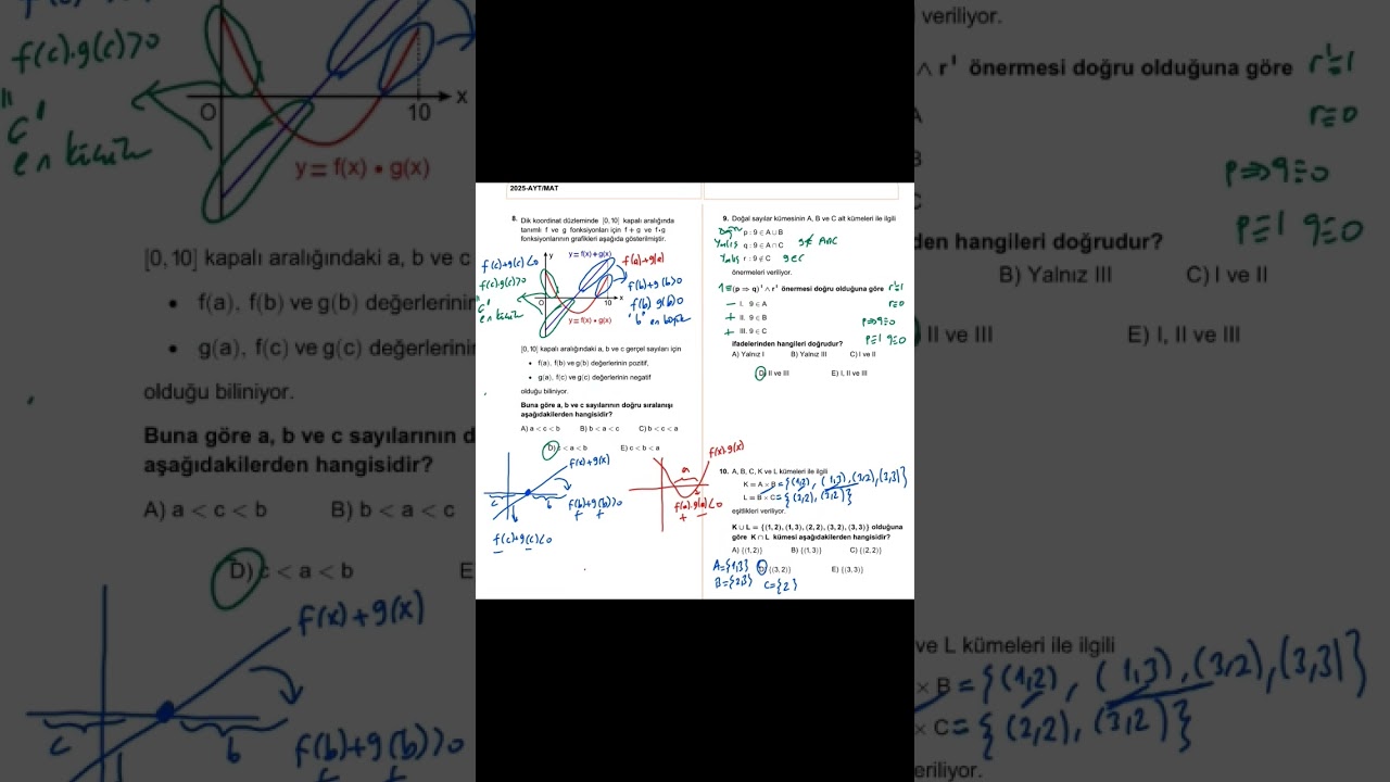 #2025ayt matematik &ccedil;&ouml;z&uuml;mleri