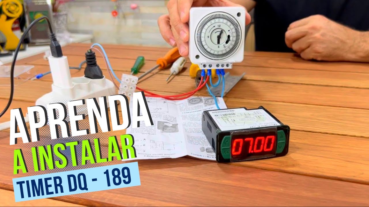 TIMER TEMPORIZADOR DQ-189 - Aprenda a  instalar e configurar no passo a passo ELCON
