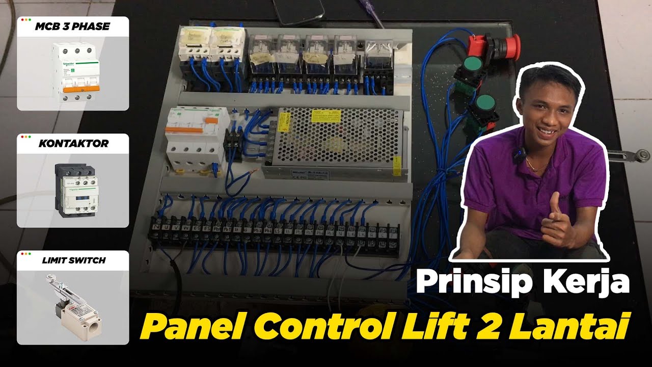 LENGKAP!! Prinsip Kerja Panel Controler Lift 2 Lantai